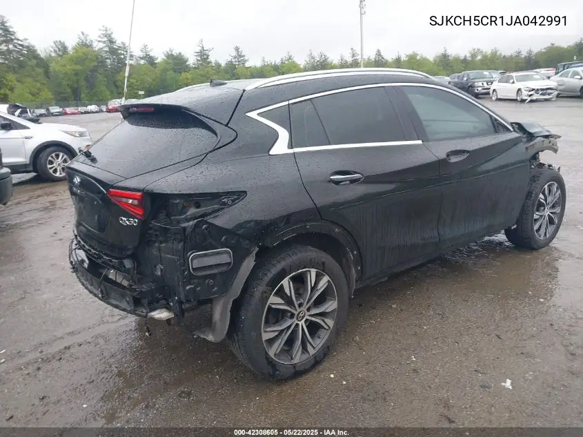 2018 Infiniti Qx30 Essential/Luxe/Luxury/Premium VIN: SJKCH5CR1JA042991 Lot: 42308605