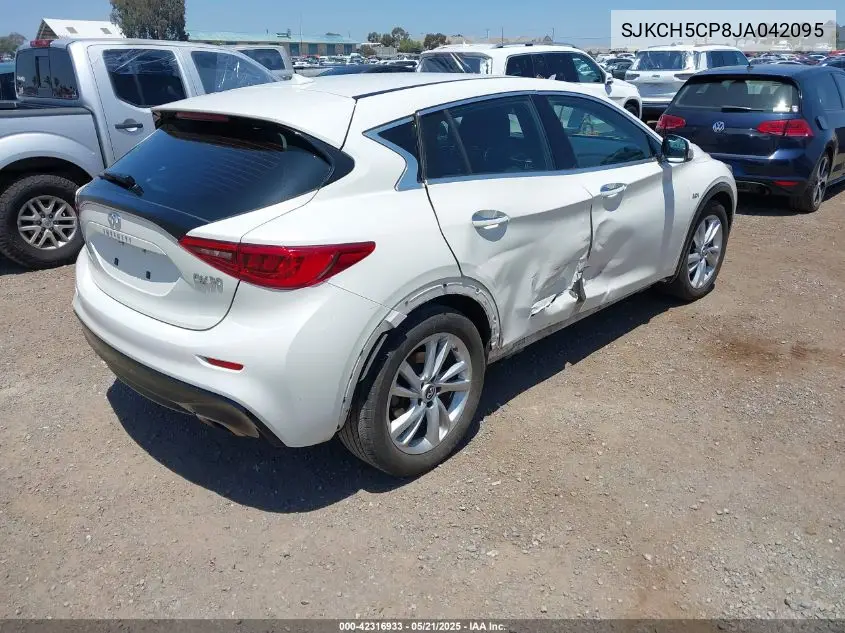 2018 Infiniti Qx30 VIN: SJKCH5CP8JA042095 Lot: 42316933