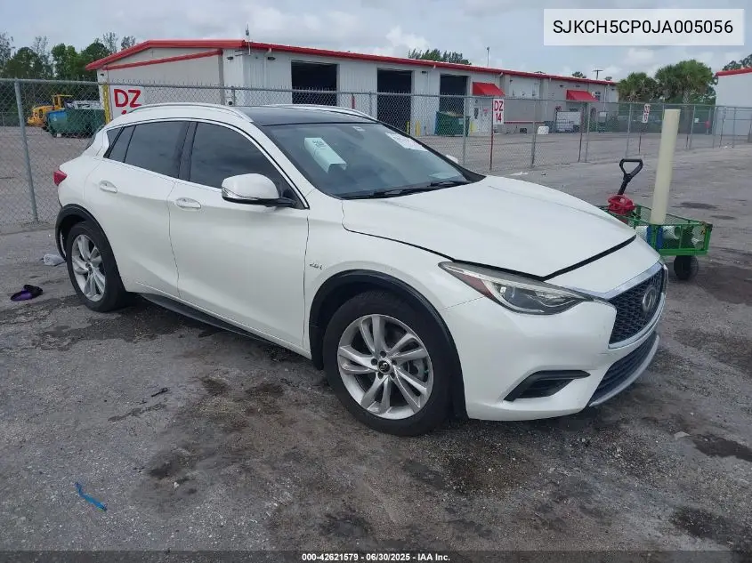 2018 Infiniti Qx30 Luxe VIN: SJKCH5CP0JA005056 Lot: 42621579
