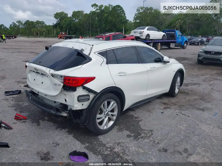 2018 Infiniti Qx30 Luxe VIN: SJKCH5CP0JA005056 Lot: 42621579