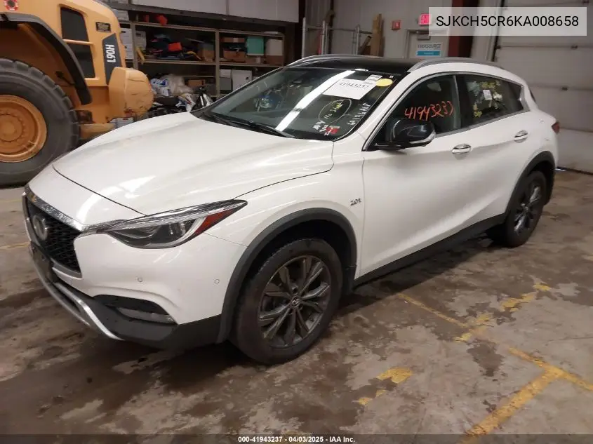 2019 Infiniti Qx30 Essential VIN: SJKCH5CR6KA008658 Lot: 41943237