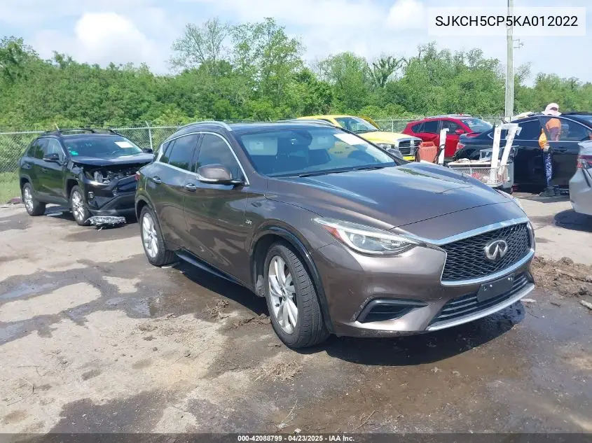 2019 Infiniti Qx30 Luxe VIN: SJKCH5CP5KA012022 Lot: 42088799