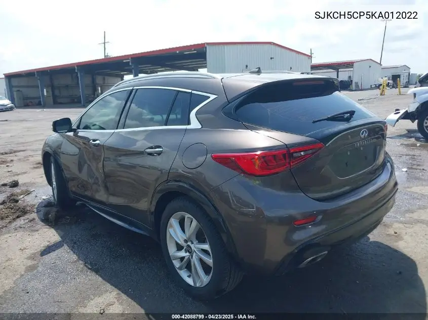 2019 Infiniti Qx30 Luxe VIN: SJKCH5CP5KA012022 Lot: 42088799