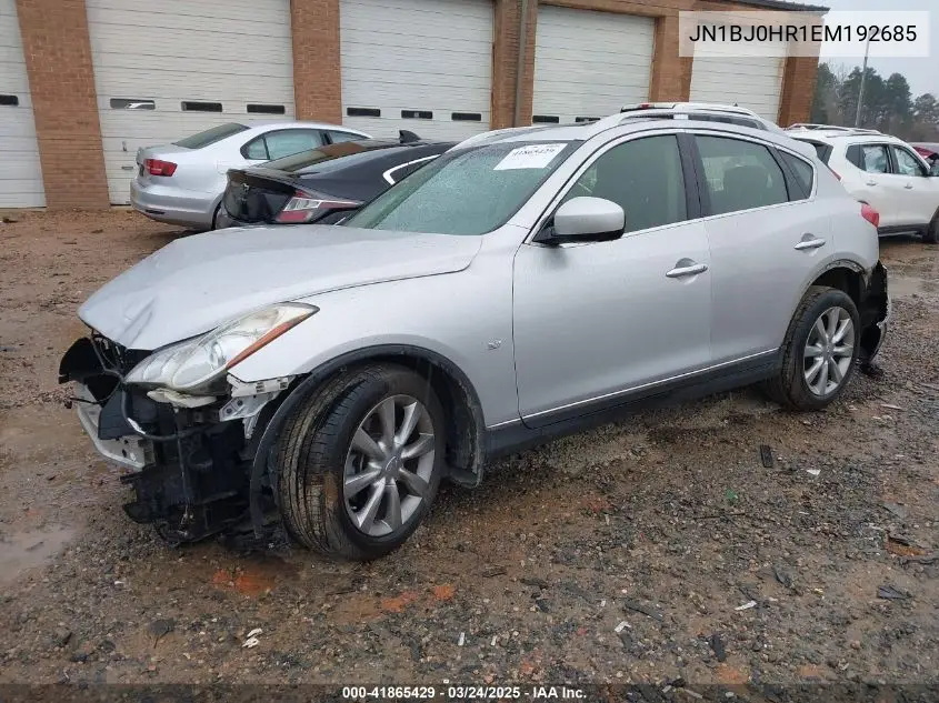 2014 Infiniti Qx50 Journey VIN: JN1BJ0HR1EM192685 Lot: 41865429