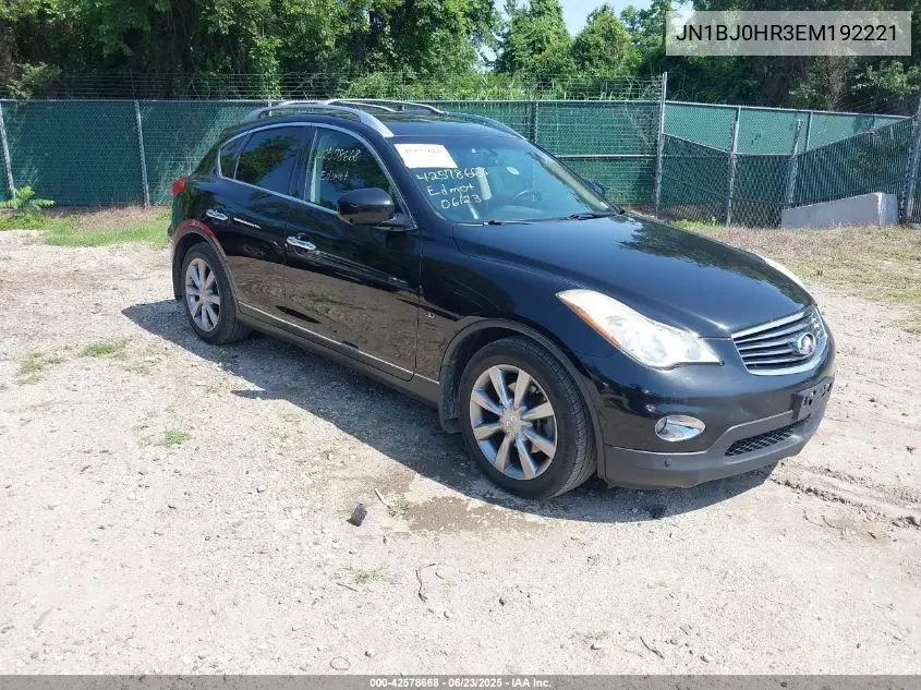 2014 Infiniti Qx50 Journey VIN: JN1BJ0HR3EM192221 Lot: 42578668