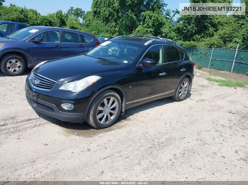 2014 Infiniti Qx50 Journey VIN: JN1BJ0HR3EM192221 Lot: 42578668