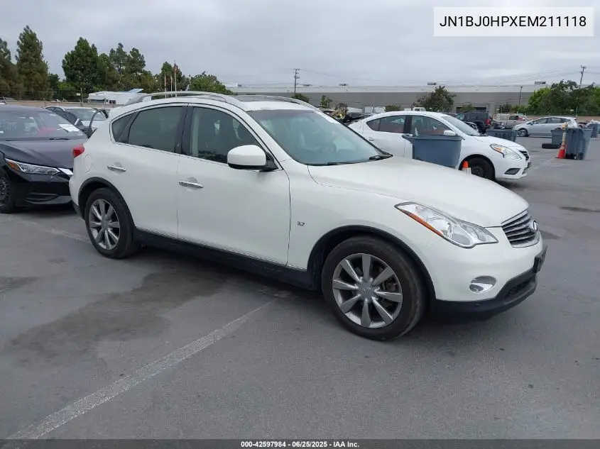 2014 Infiniti Qx50 Journey VIN: JN1BJ0HPXEM211118 Lot: 42597984