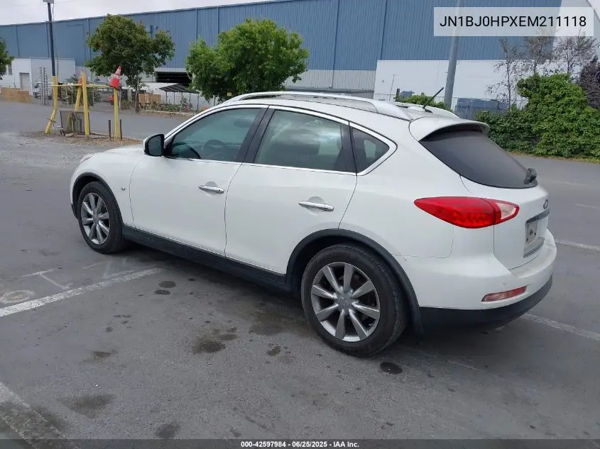 2014 Infiniti Qx50 Journey VIN: JN1BJ0HPXEM211118 Lot: 42597984