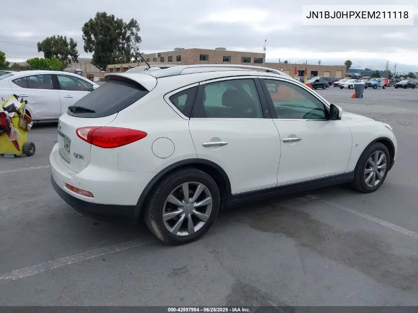 2014 Infiniti Qx50 Journey VIN: JN1BJ0HPXEM211118 Lot: 42597984