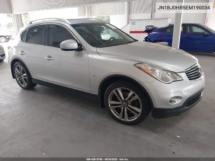 2014 Infiniti Qx50 Journey VIN: JN1BJ0HR5EM190034 Lot: 42618768