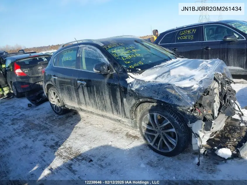 2016 Infiniti Qx50 VIN: JN1BJ0RR2GM261434 Lot: 12238646