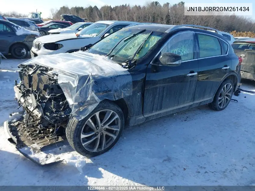 2016 Infiniti Qx50 VIN: JN1BJ0RR2GM261434 Lot: 12238646