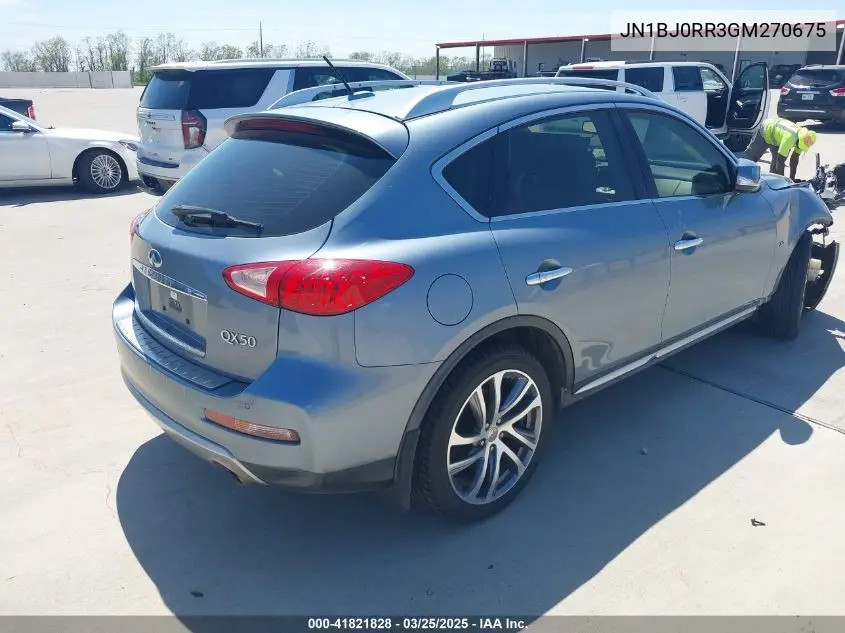 2016 Infiniti Qx50 VIN: JN1BJ0RR3GM270675 Lot: 41821828