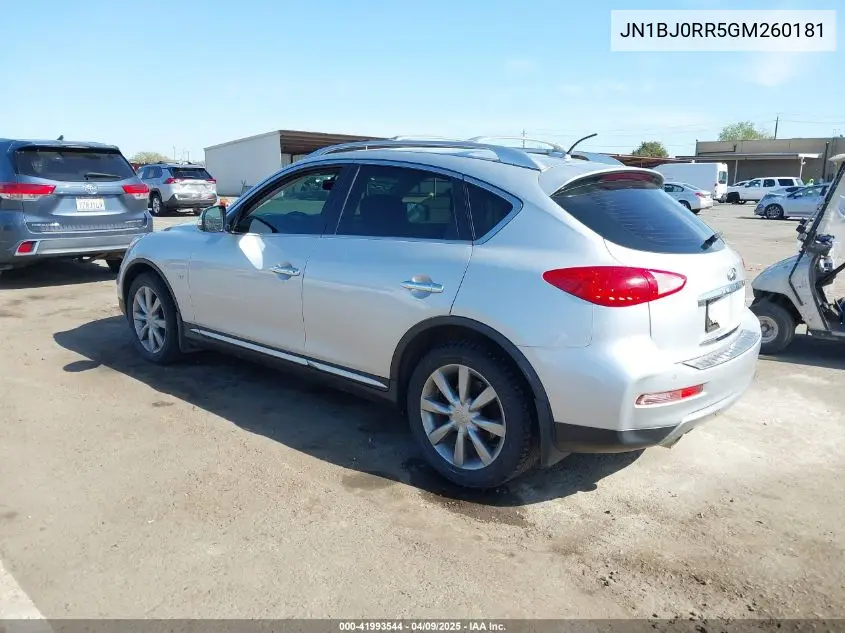 2016 Infiniti Qx50 VIN: JN1BJ0RR5GM260181 Lot: 41993544