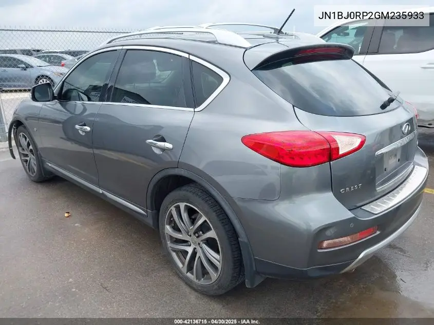 2016 Infiniti Qx50 VIN: JN1BJ0RP2GM235933 Lot: 42136715