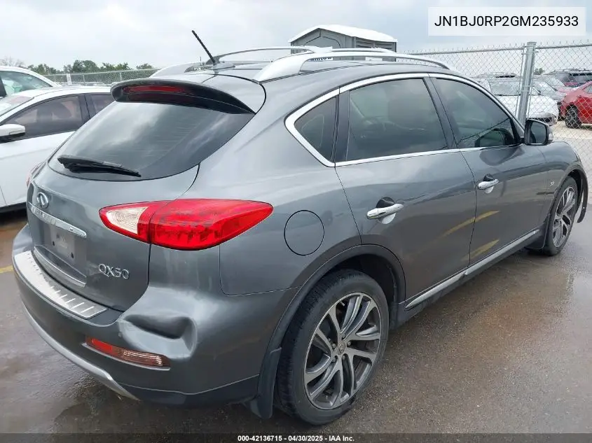 2016 Infiniti Qx50 VIN: JN1BJ0RP2GM235933 Lot: 42136715