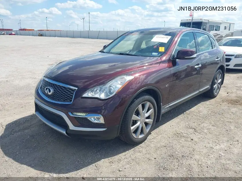 2016 Infiniti Qx50 VIN: JN1BJ0RP2GM231056 Lot: 42214270