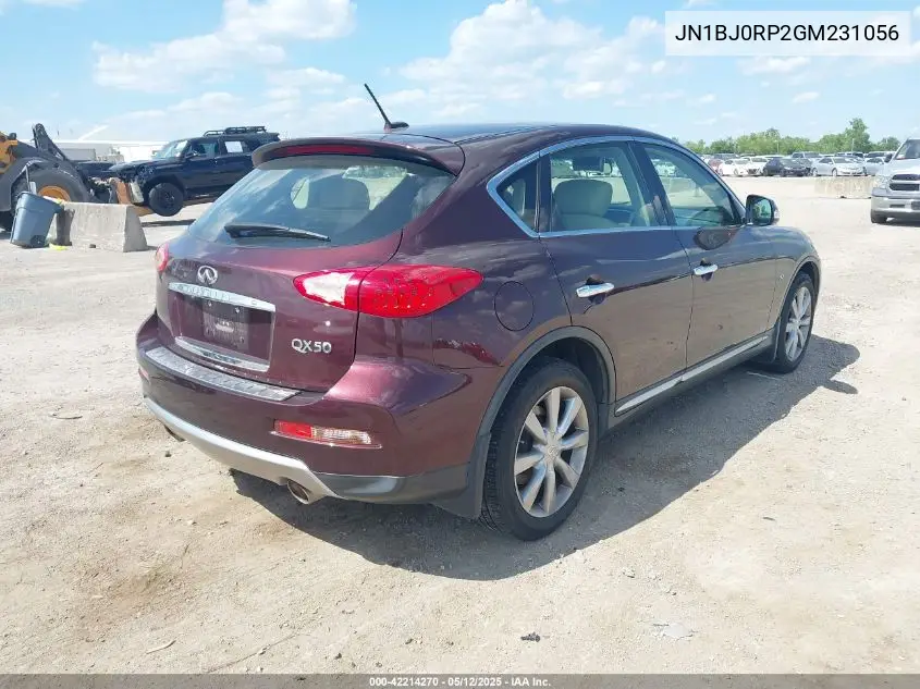 2016 Infiniti Qx50 VIN: JN1BJ0RP2GM231056 Lot: 42214270