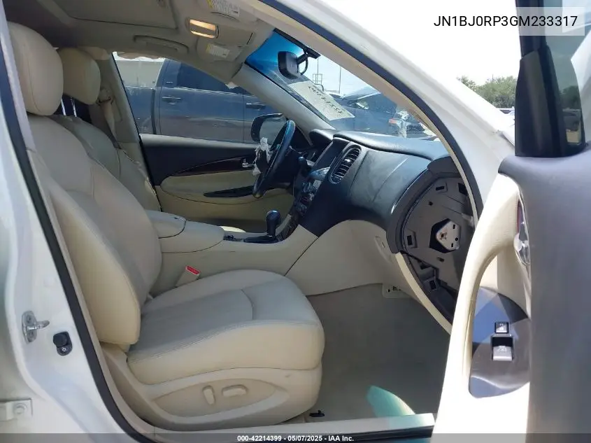 2016 Infiniti Qx50 VIN: JN1BJ0RP3GM233317 Lot: 42214399