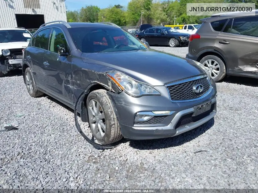 2016 Infiniti Qx50 VIN: JN1BJ0RR1GM270030 Lot: 42323568