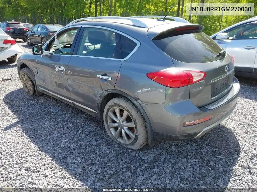 2016 Infiniti Qx50 VIN: JN1BJ0RR1GM270030 Lot: 42323568