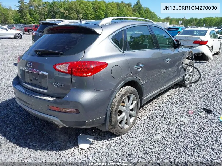 2016 Infiniti Qx50 VIN: JN1BJ0RR1GM270030 Lot: 42323568