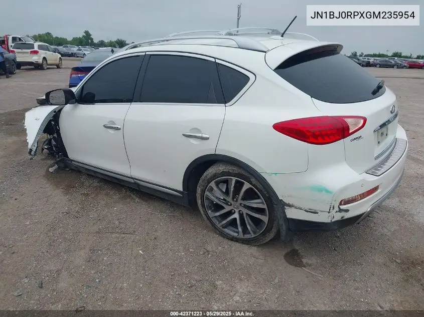 2016 Infiniti Qx50 VIN: JN1BJ0RPXGM235954 Lot: 42371223