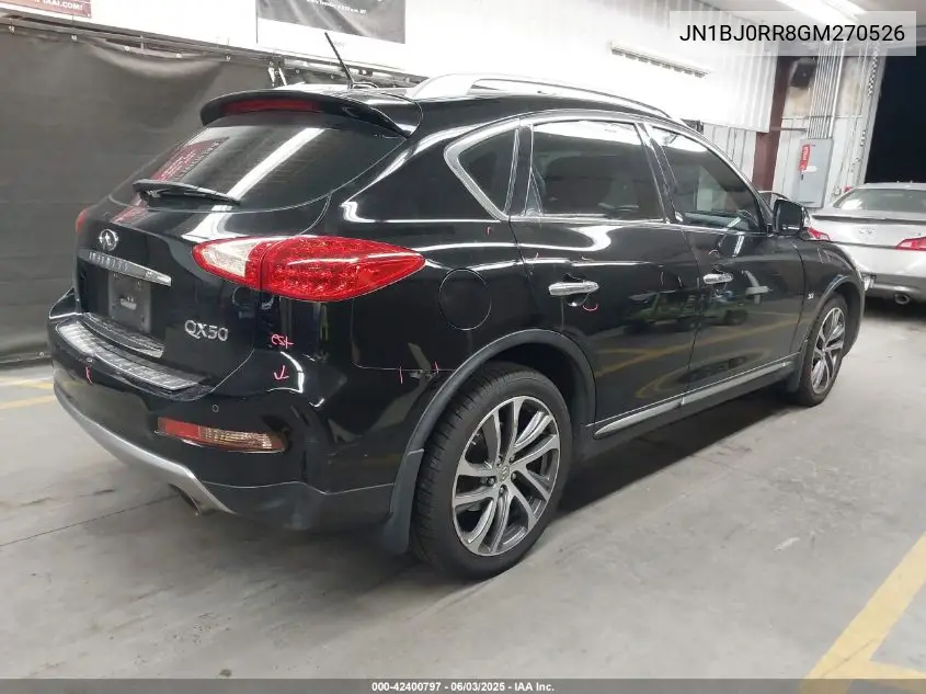 2016 Infiniti Qx50 VIN: JN1BJ0RR8GM270526 Lot: 42400797
