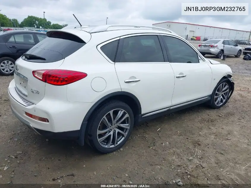 2016 Infiniti Qx50 VIN: JN1BJ0RP3GM232765 Lot: 42441873