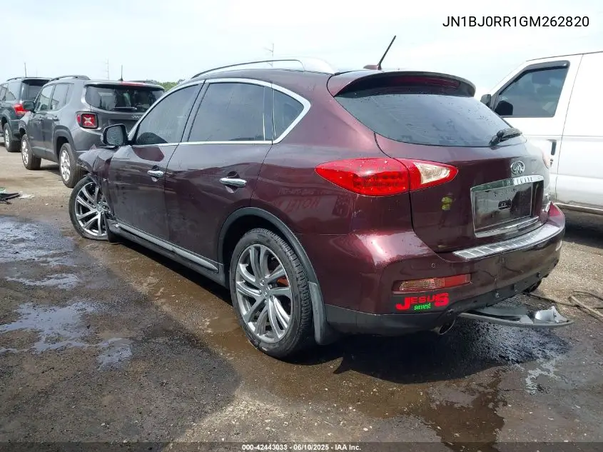2016 Infiniti Qx50 VIN: JN1BJ0RR1GM262820 Lot: 42443033
