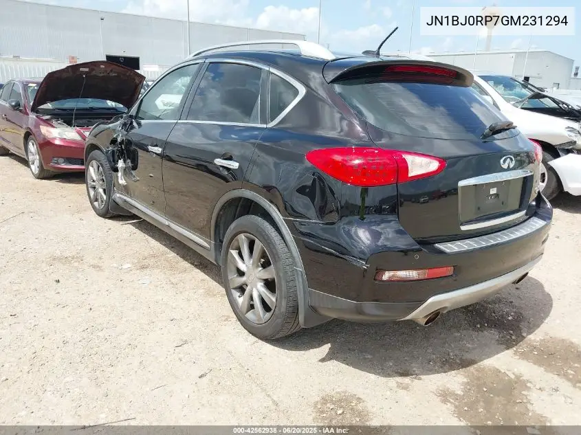 2016 Infiniti Qx50 VIN: JN1BJ0RP7GM231294 Lot: 42562938