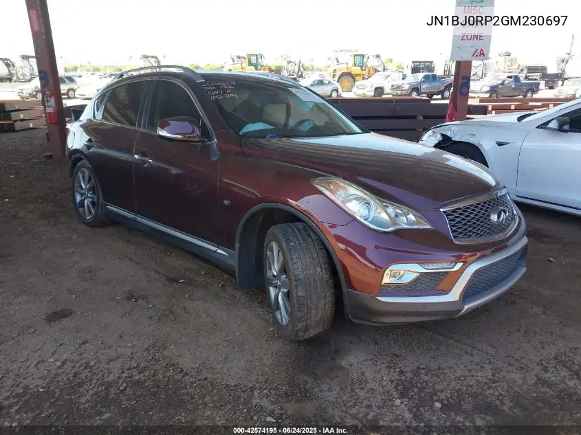 2016 Infiniti Qx50 VIN: JN1BJ0RP2GM230697 Lot: 42574195