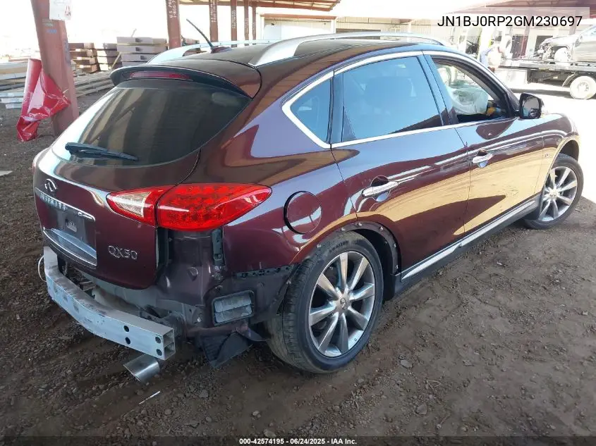 2016 Infiniti Qx50 VIN: JN1BJ0RP2GM230697 Lot: 42574195