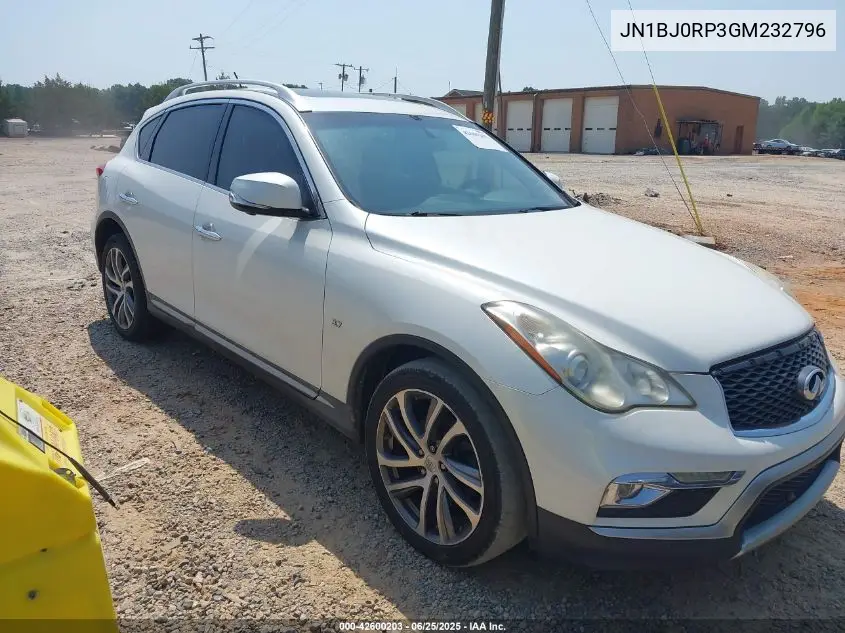 2016 Infiniti Qx50 VIN: JN1BJ0RP3GM232796 Lot: 42600203