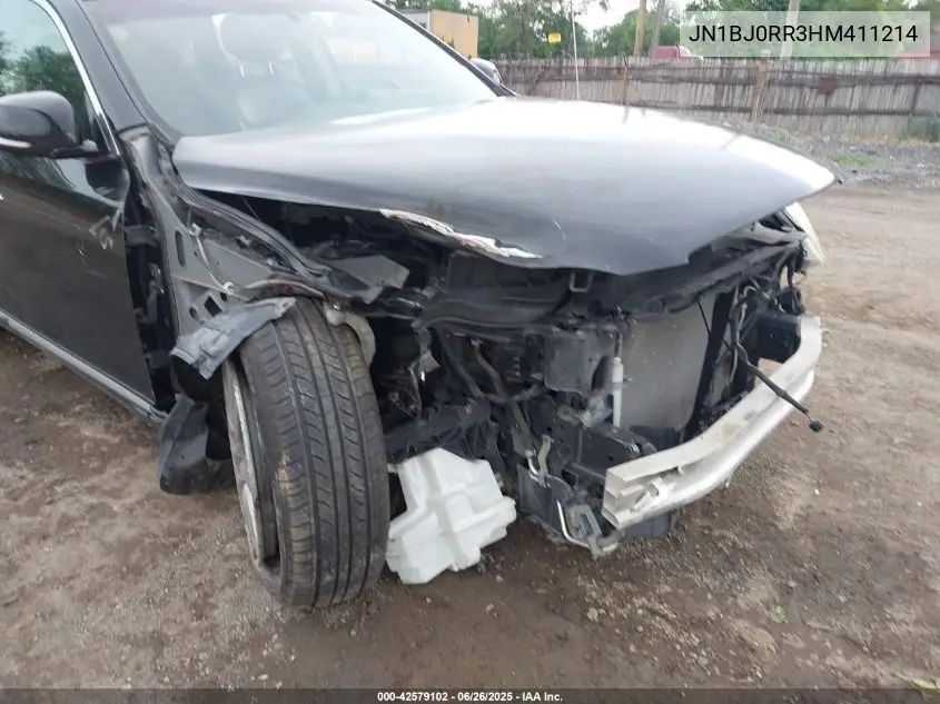 2017 Infiniti Qx50 VIN: JN1BJ0RR3HM411214 Lot: 42579102