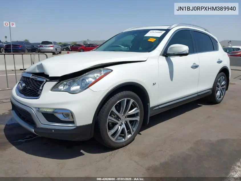 2017 Infiniti Qx50 VIN: JN1BJ0RPXHM389940 Lot: 42626000