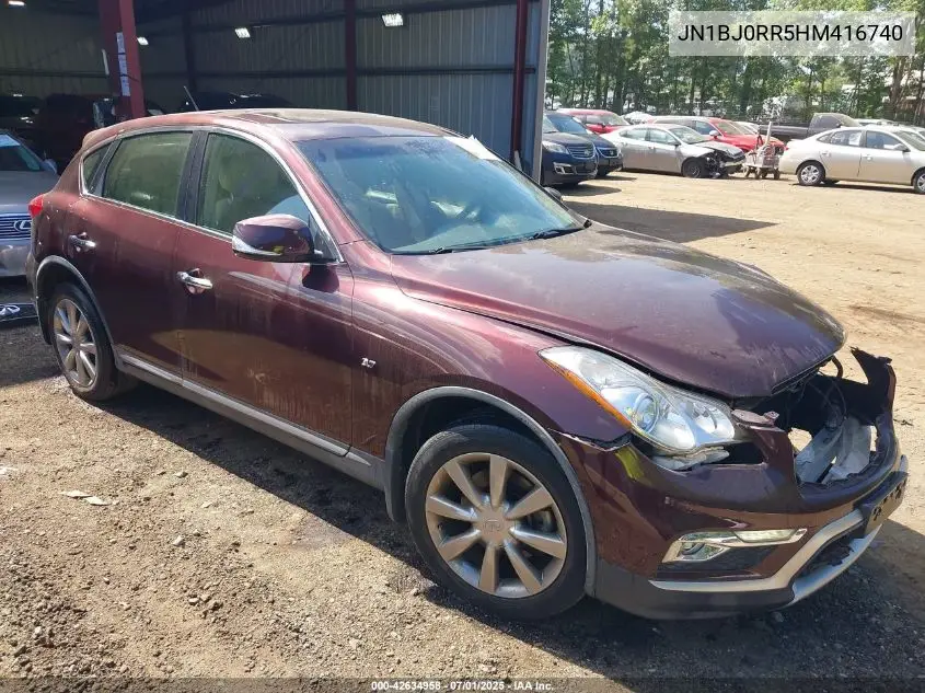 2017 Infiniti Qx50 VIN: JN1BJ0RR5HM416740 Lot: 42634958