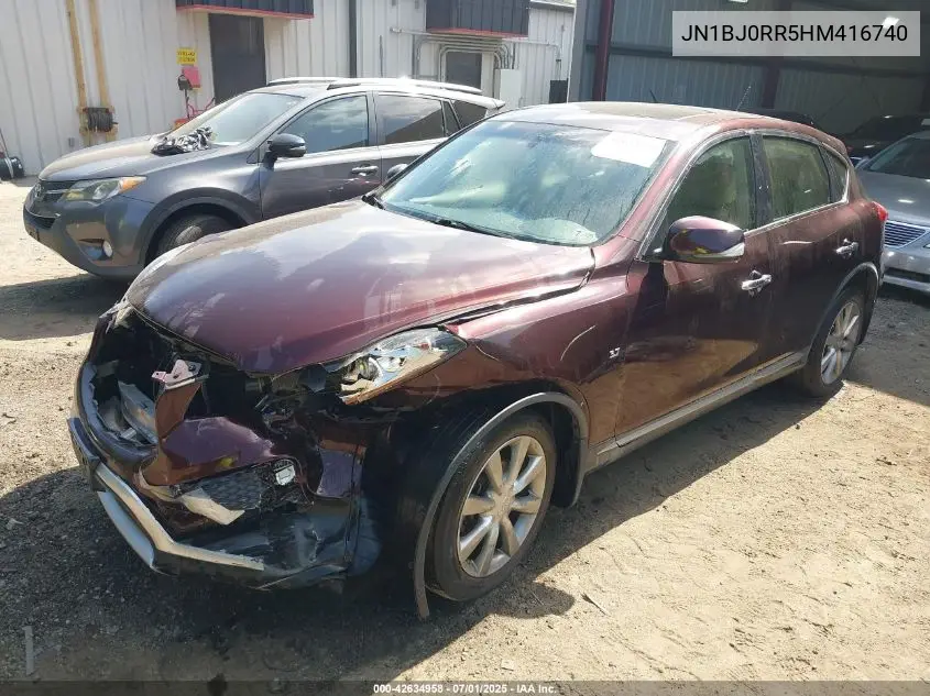 2017 Infiniti Qx50 VIN: JN1BJ0RR5HM416740 Lot: 42634958