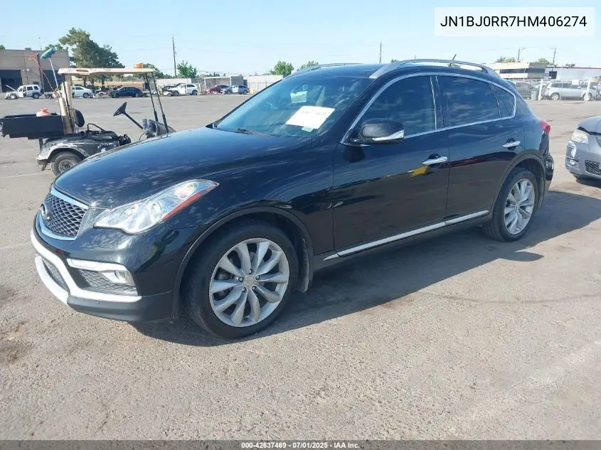 2017 Infiniti Qx50 VIN: JN1BJ0RR7HM406274 Lot: 42637469