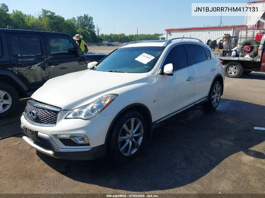 2017 Infiniti Qx50 VIN: JN1BJ0RR7HM417131 Lot: 42639830