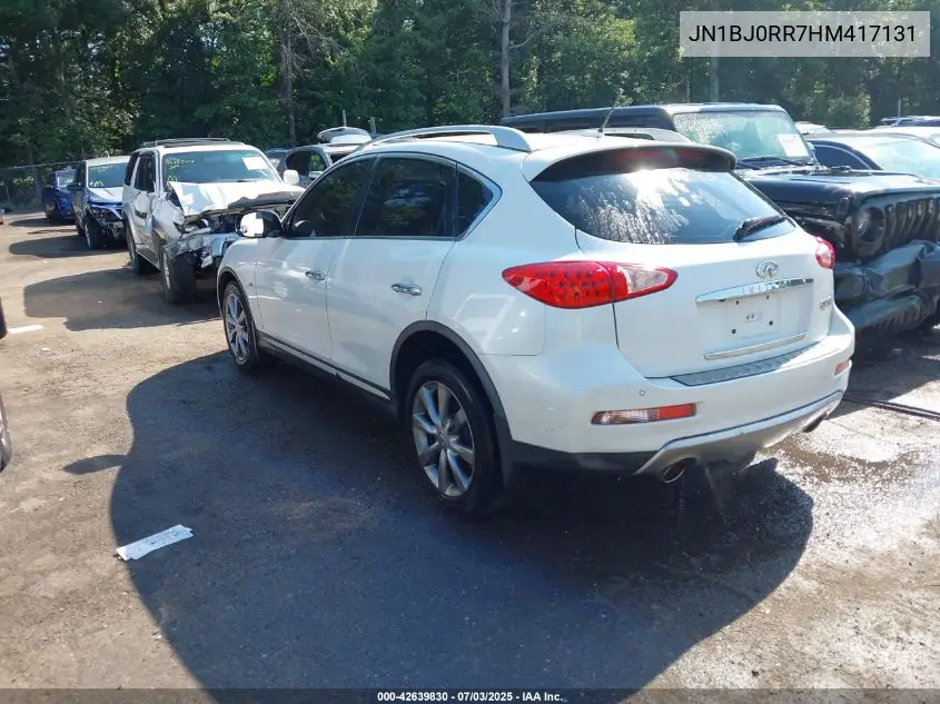 2017 Infiniti Qx50 VIN: JN1BJ0RR7HM417131 Lot: 42639830