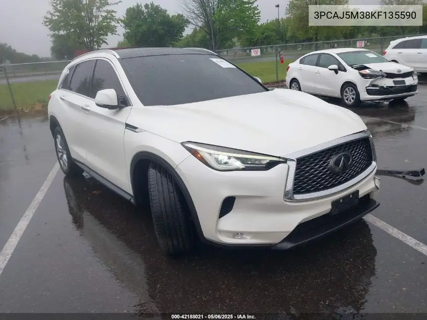 2019 Infiniti Qx50 Luxe VIN: 3PCAJ5M38KF135590 Lot: 42188021
