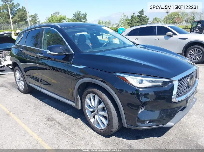 2019 Infiniti Qx50 Essential VIN: 3PCAJ5M15KF122231 Lot: 42215402