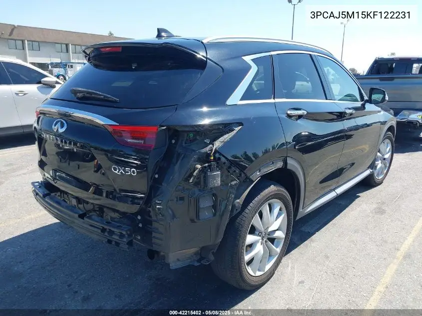 2019 Infiniti Qx50 Essential VIN: 3PCAJ5M15KF122231 Lot: 42215402