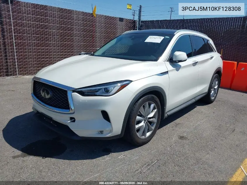 2019 Infiniti Qx50 Luxe VIN: 3PCAJ5M10KF128308 Lot: 42242771