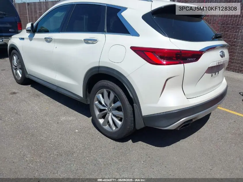2019 Infiniti Qx50 Luxe VIN: 3PCAJ5M10KF128308 Lot: 42242771