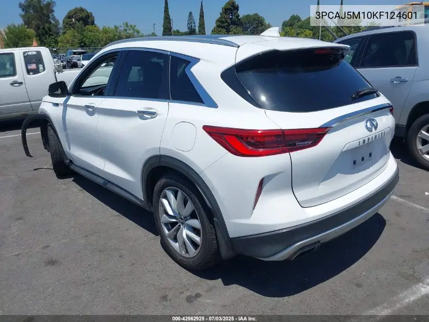 2019 Infiniti Qx50 Luxe VIN: 3PCAJ5M10KF124601 Lot: 42562925