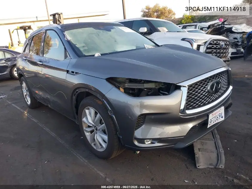 2019 Infiniti Qx50 Essential VIN: 3PCAJ5M11KF114918 Lot: 42574959