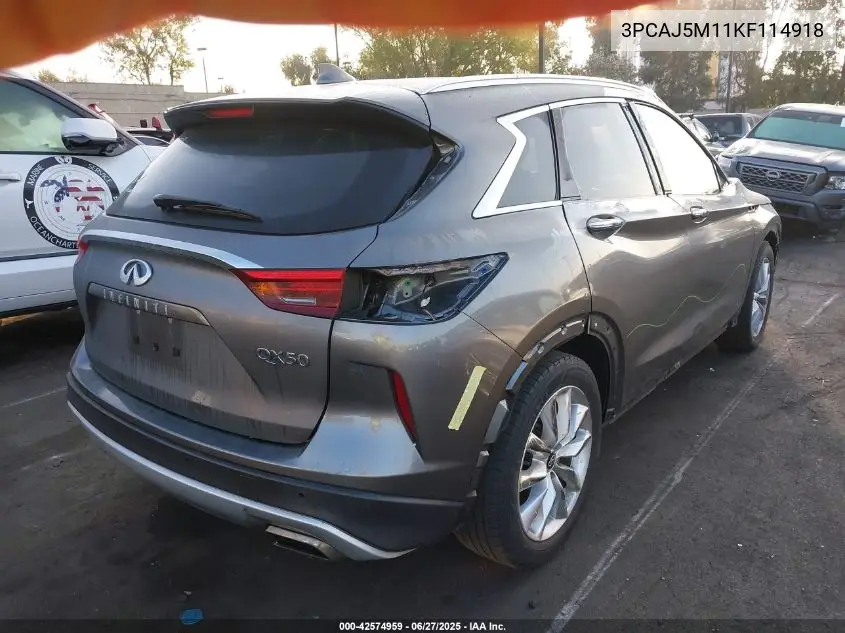 2019 Infiniti Qx50 Essential VIN: 3PCAJ5M11KF114918 Lot: 42574959