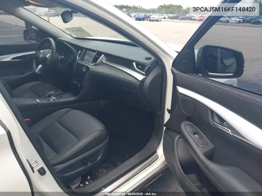 2019 Infiniti Qx50 Luxe VIN: 3PCAJ5M16KF148420 Lot: 42595743